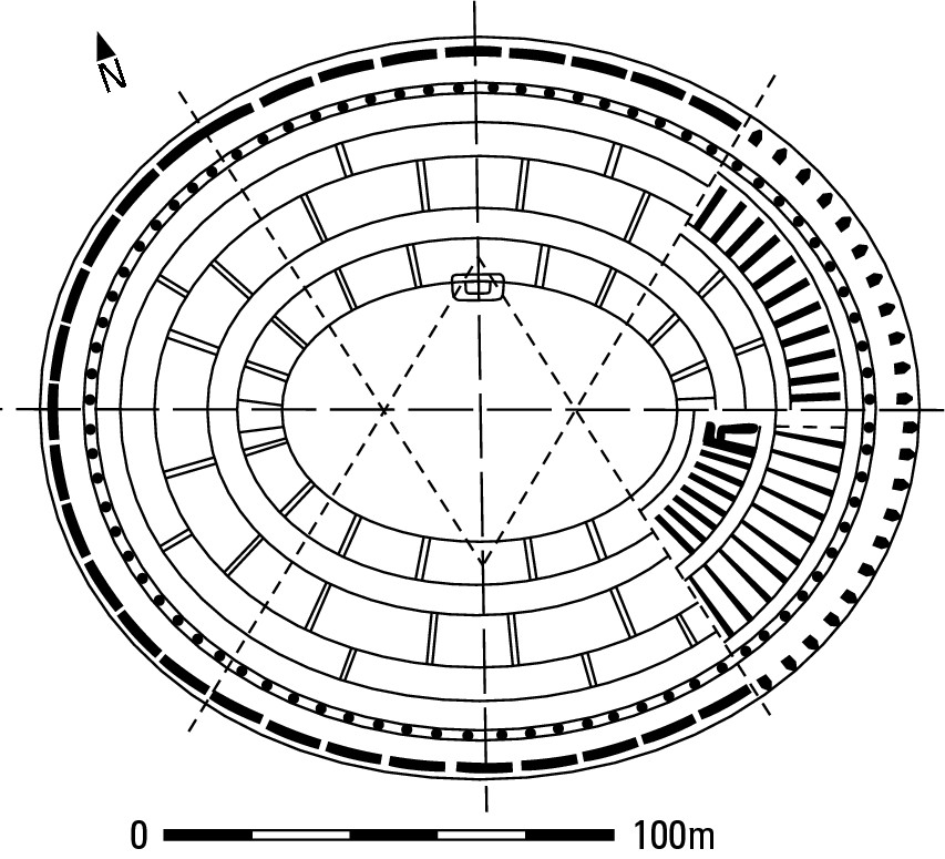 Figure 8-2: The Colosseum, large enough to accommo-date 70,000 spectators.